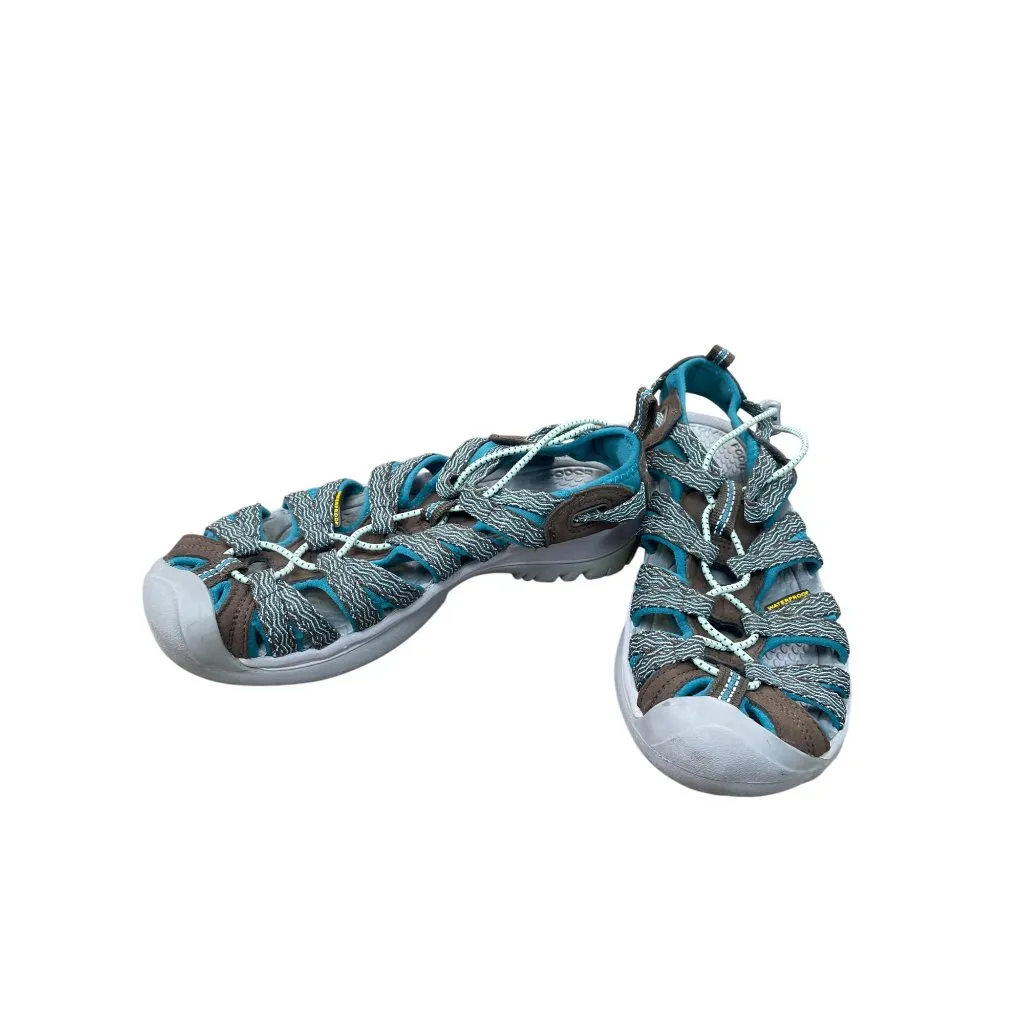 Keen Womens Turquoise & Brown Water Hiking Shoes Size 6 SKU 8842 - Image 2