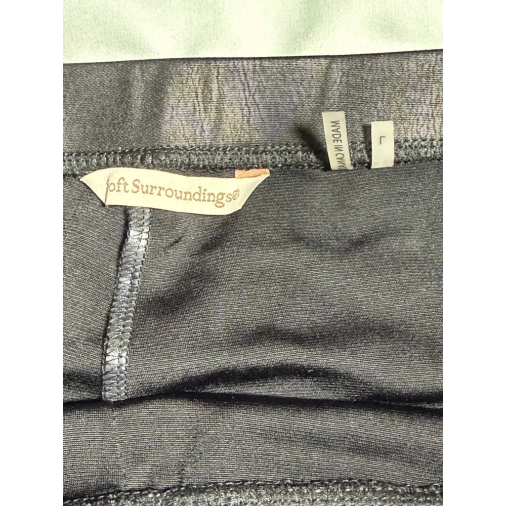 Women's Soft Surroundings Pants Size L Black - Image 3