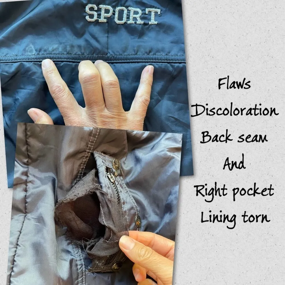 Vintage Streetwear Cherokee Bomber Military Jacket Black Medium MOTO Y2K aviator - Image 9