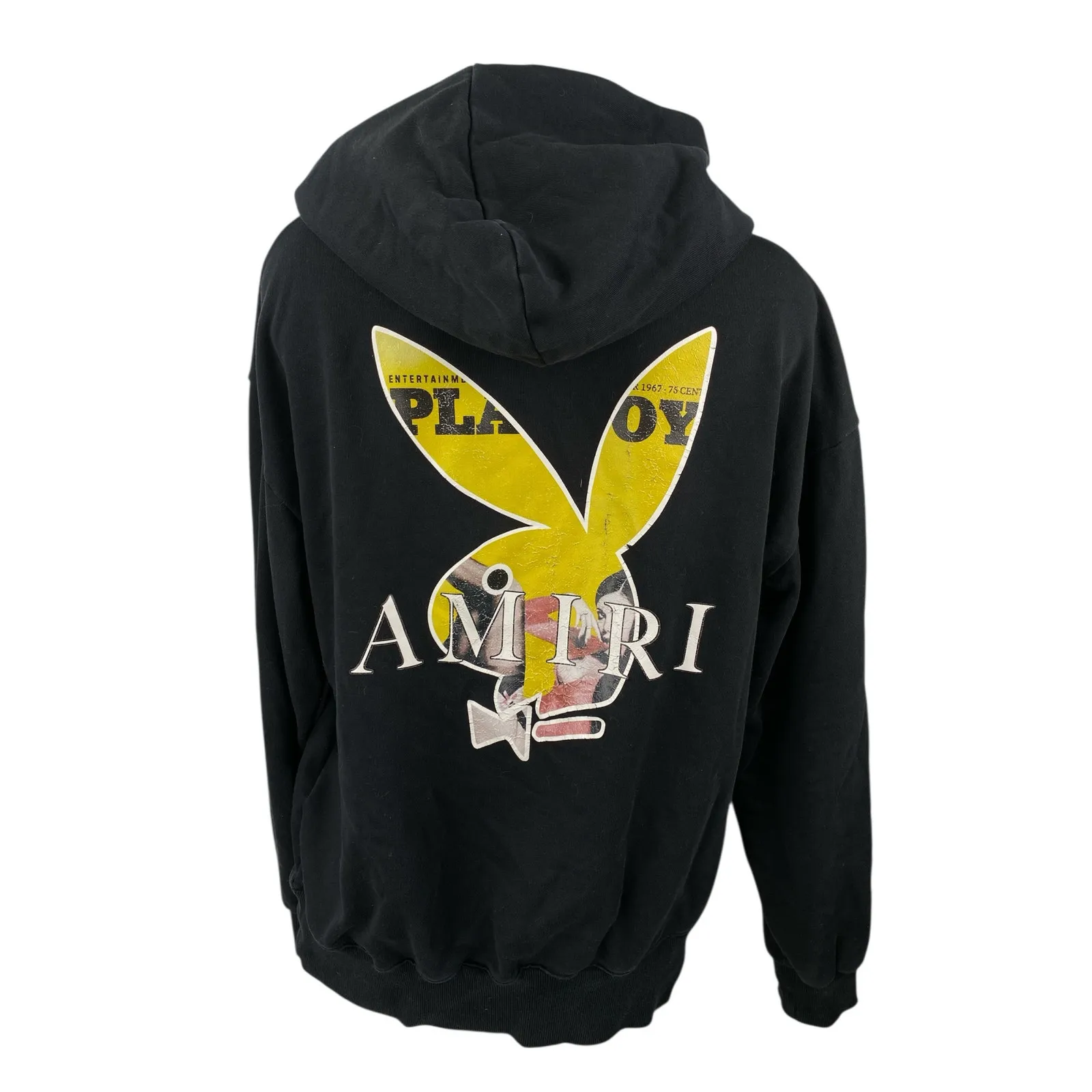 Amiri x Playboy Women's Black Hoodie Hooded Long Sleeve Sweatshirt Top One Size Size undefined - Image 3