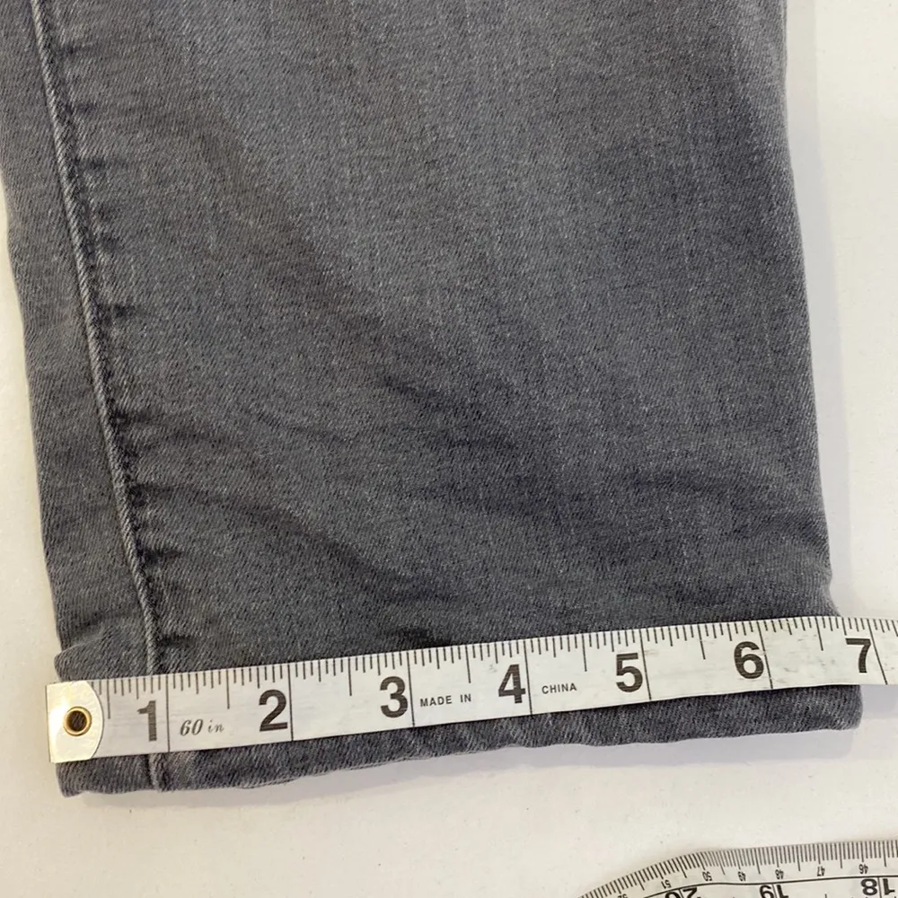 Eddie Bauer Boyfriend Relaxed Leg Flannel Lined Gray Jeans EUC Sz 12 Women’s - Image 13