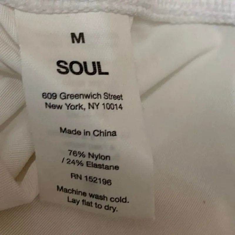 Soulcycle Women's White Sleeveless Activewear Training Muscle Tee Tank Top Sz M - Image 3