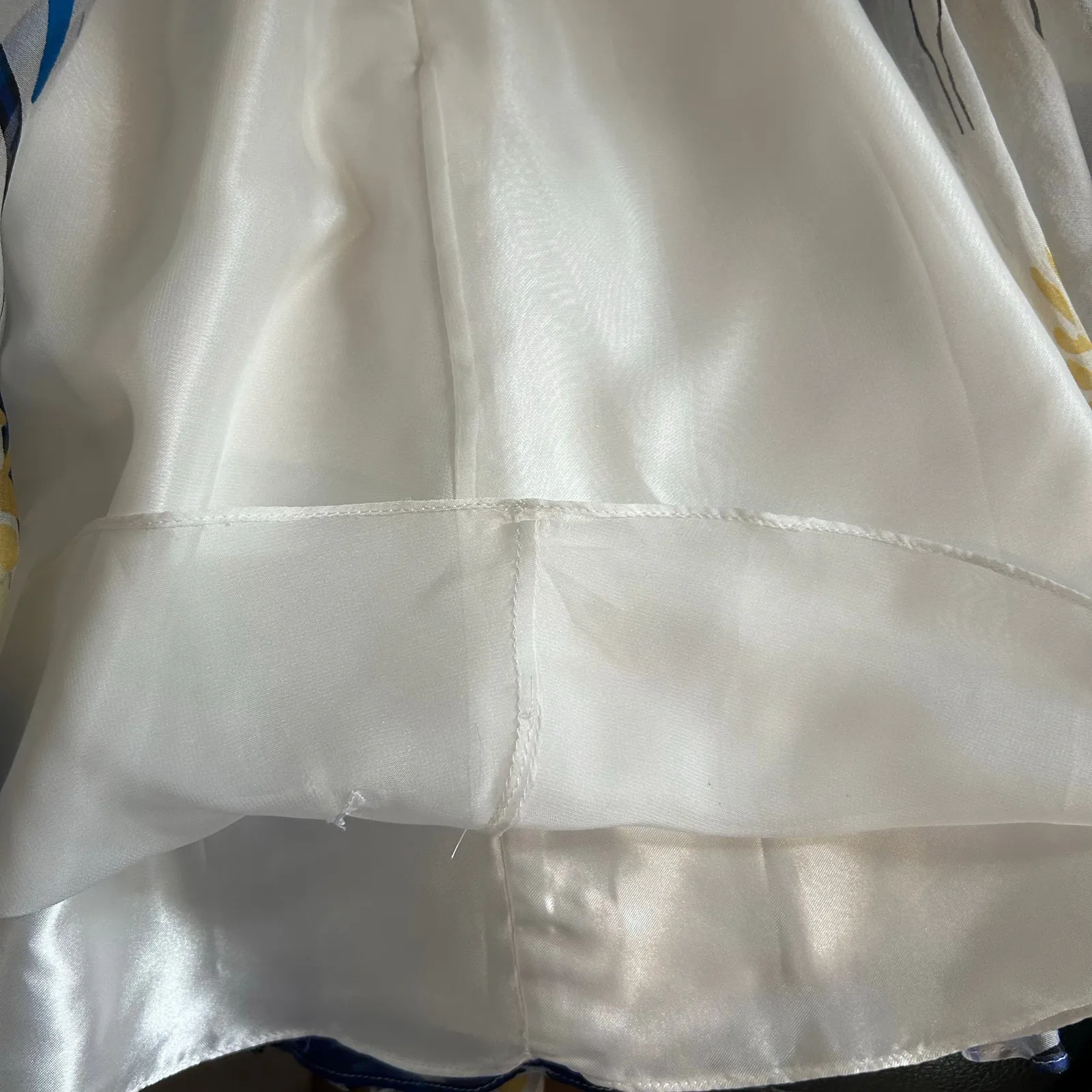 Terani Cocktail Dress SZ 2 100% Silk Beaded Short Sheer Lined Flowy Y2K Fairy - Image 13