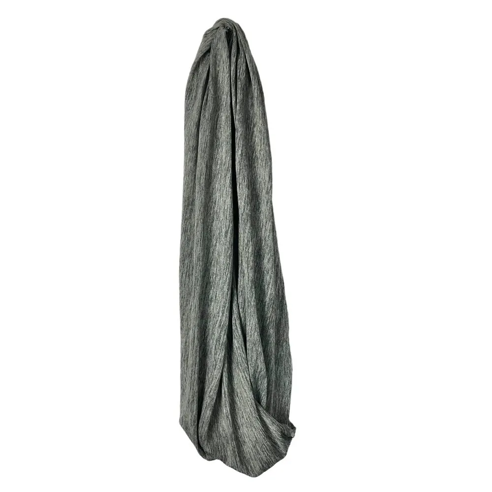 Boutique Light Gray Infinity Round Jersey Scarf - Image 2