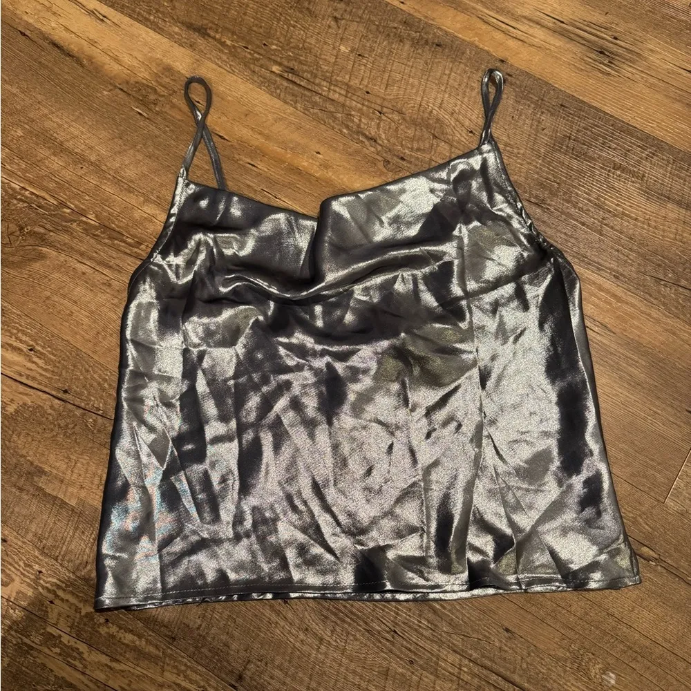 NWT Free People Sunset Shimmer Woven Cami size small - Image 4