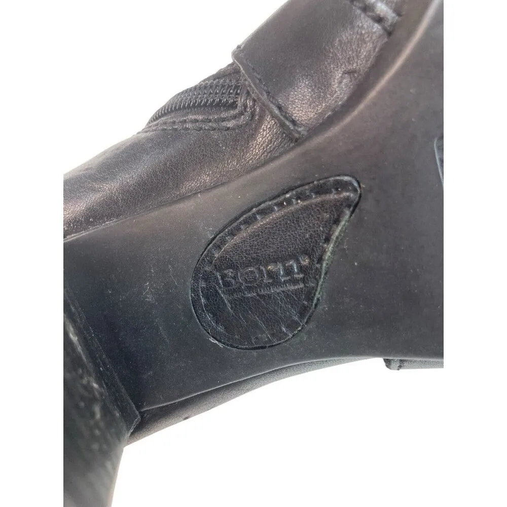 BORN Boots Womens Size 7.5 Black Heeled Strappy Comfort Grunge Whimsigoth Witchy - Image 11