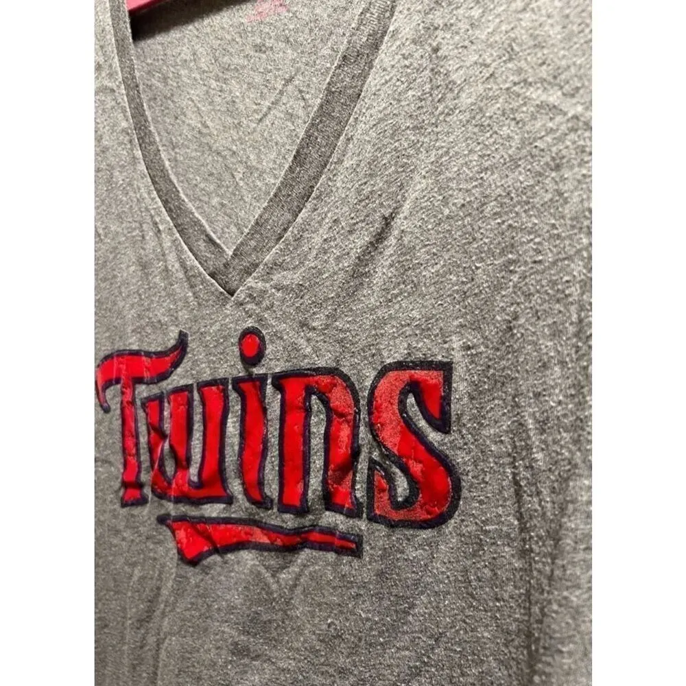 PINK By Victorias Secret Minnesota Twins Baseball Shirt Size Large Flaws - Image 2