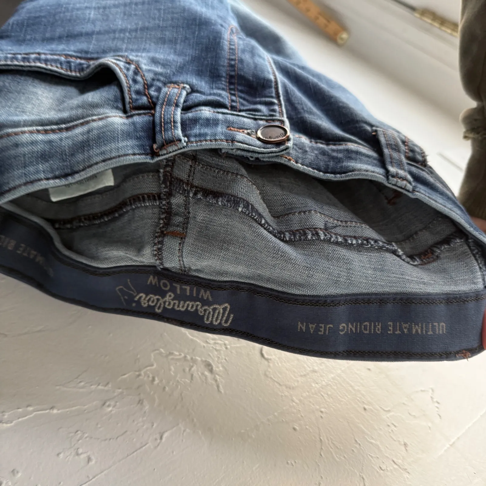 Wrangler Willow Ultimate Riding Jean Western Blue Denim Bootcut 9 Tall - Image 9