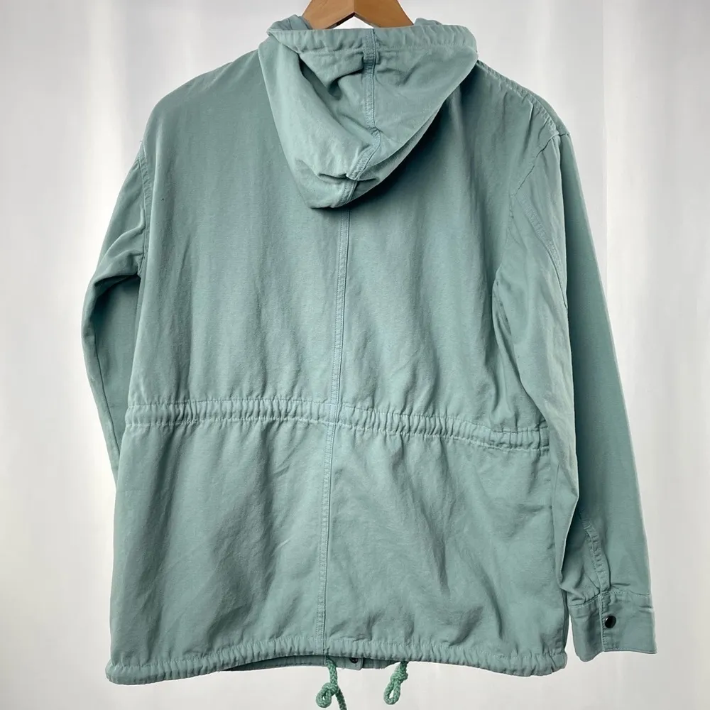 Urban Outfitters Cotton Hooded Barn Coat Field‎ Jacket in Sage Green Size Small - Image 4