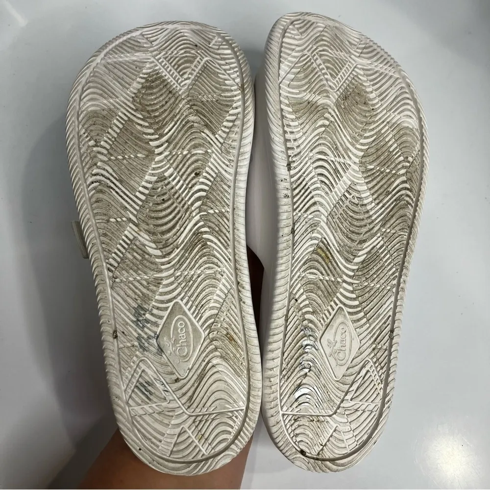 Chaco chillos slides sandals all‎ white size 10 - Image 7
