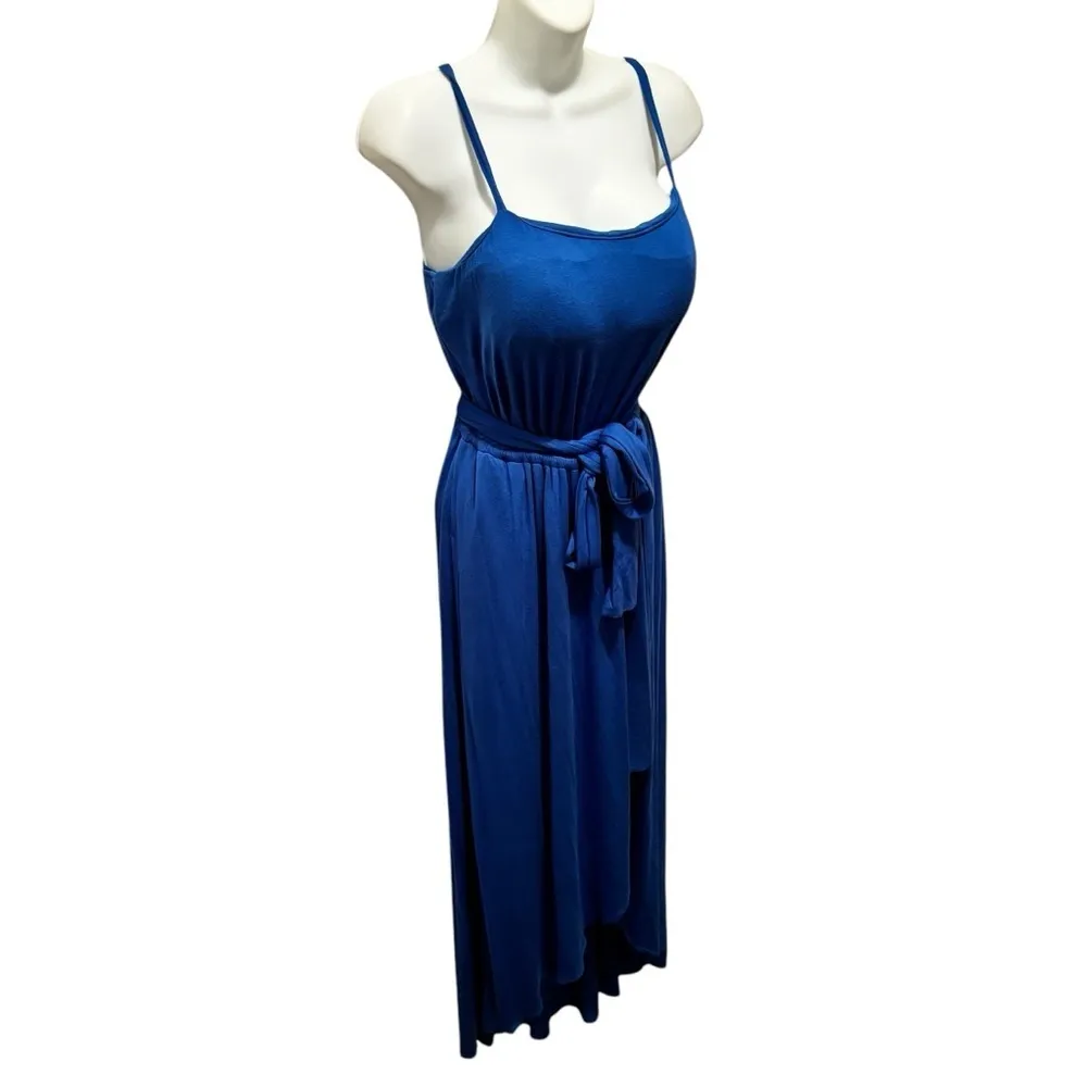 Soma Weekend Soft Jersey Knit Midi Bra Dress Sz M Blue Summer Cruise Vacation - Image 7