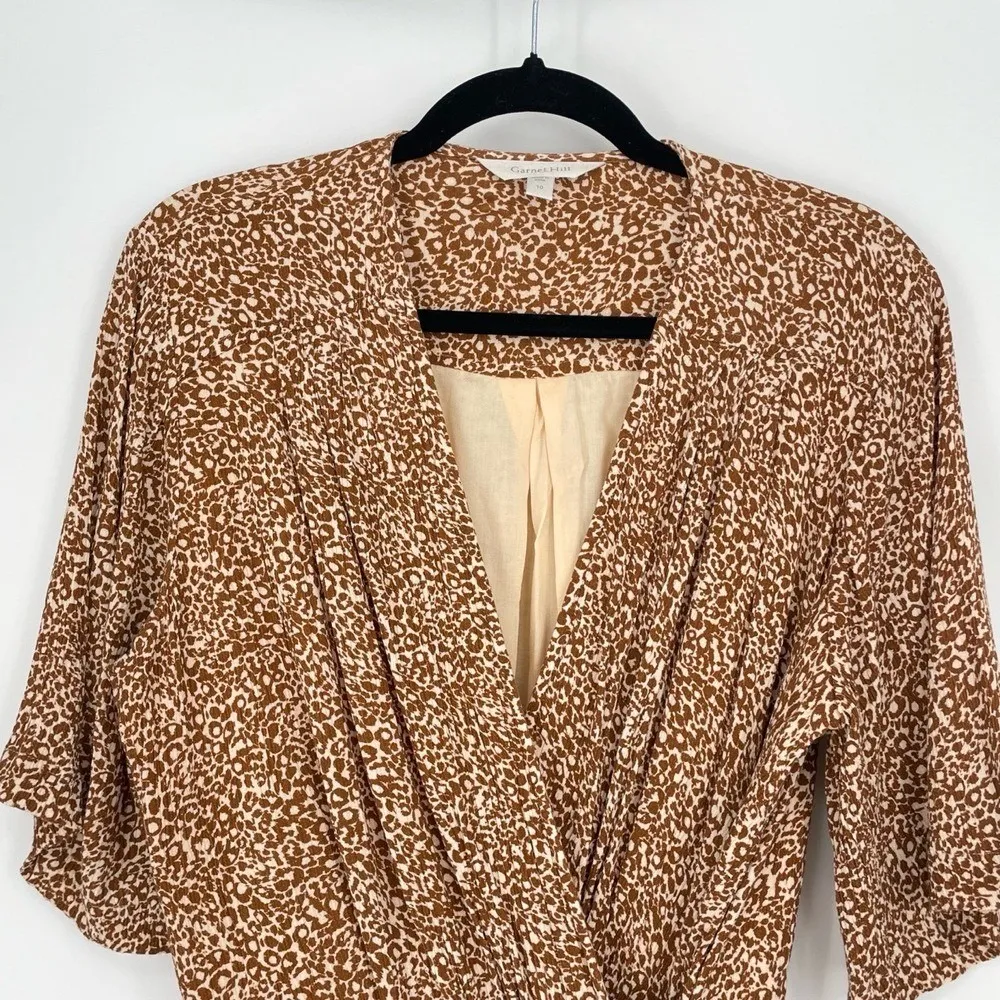 Zara Womens Boho Fairy Core Spring Tie Halter Floral Knee Length Dress Small - Image 4