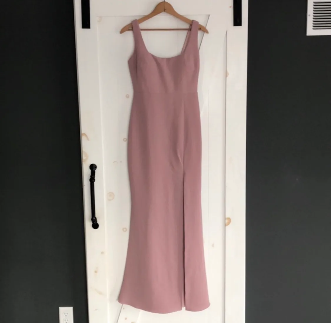 x Anthropologie Adena Side Slit Maxi Dress in Blush rose Pink - Image 3