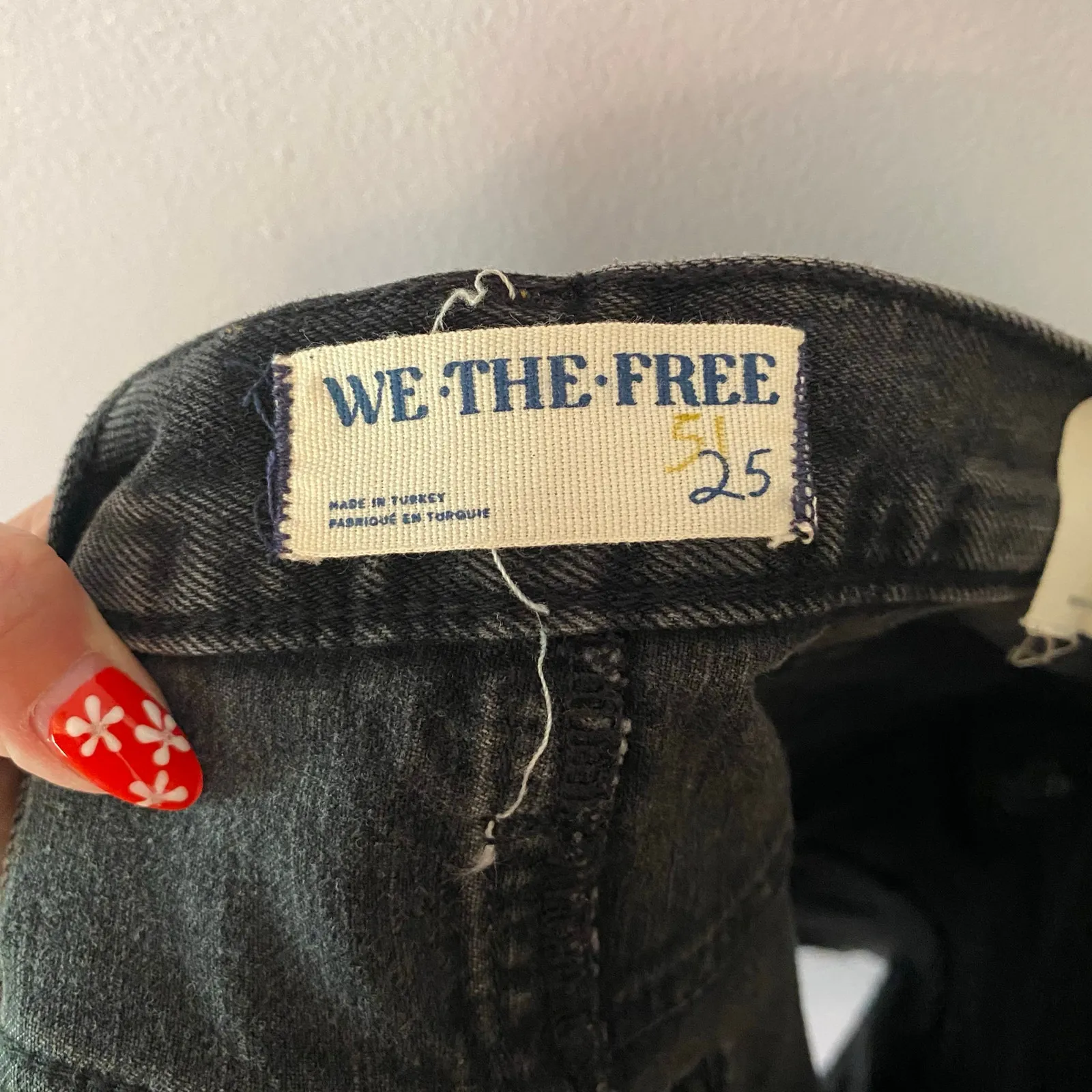 NWT We The Free Gray Wash Bare With Me Denim Mini Skirt Moxie Women's size 25 - Image 3