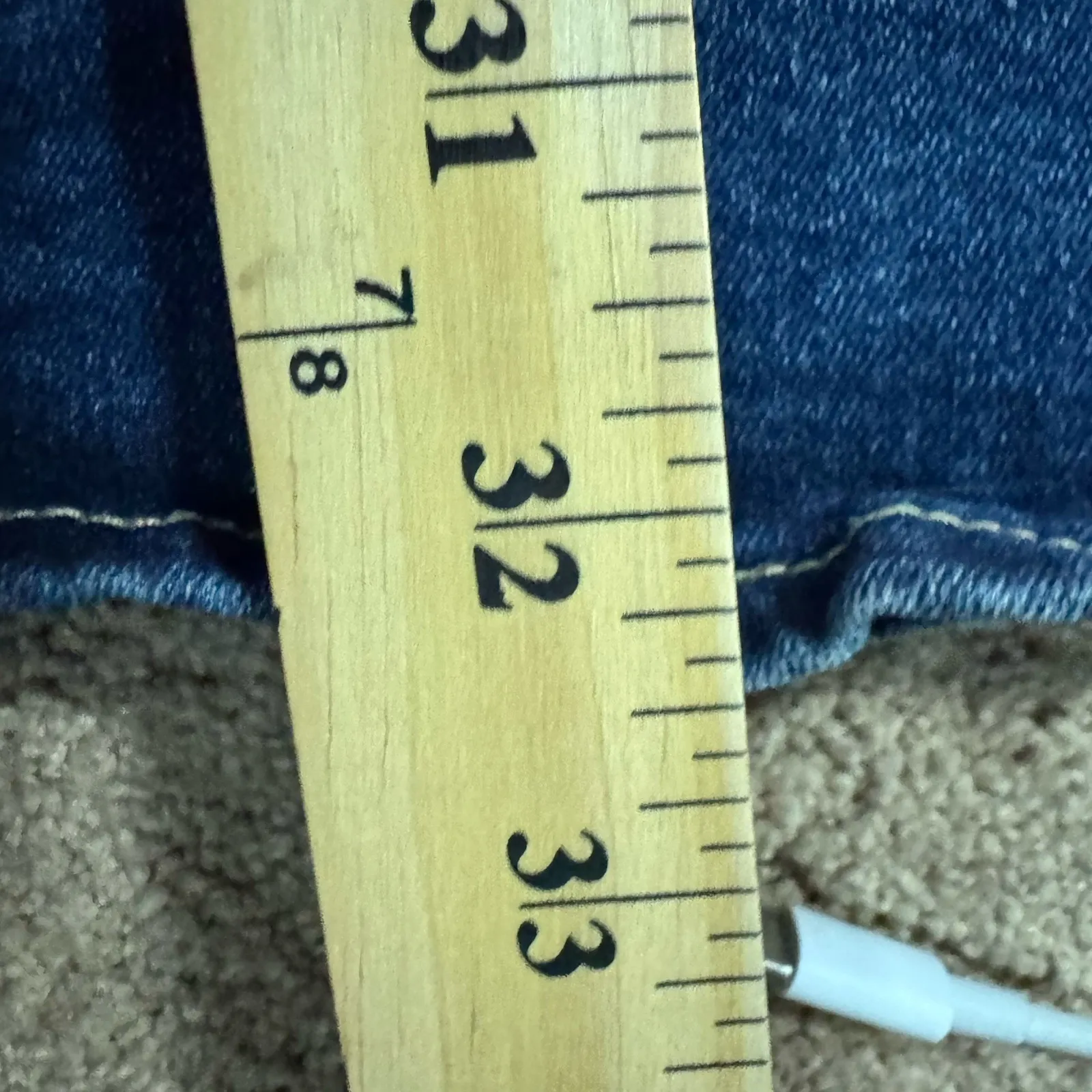 True Religion Joey Mid Rise Flare Jeans Womens 27 (27x32) Blue Flap Pocket Denim - Image 8