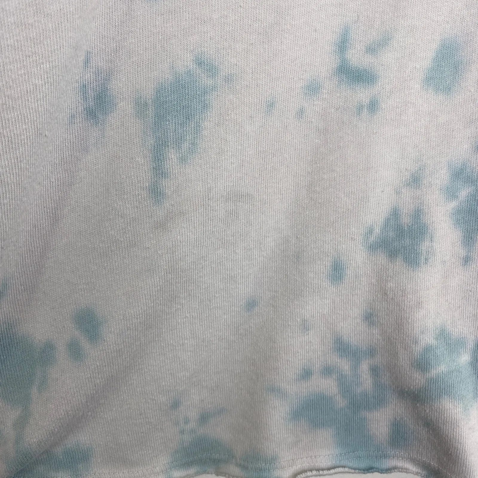 Sundry x Soul Cycle White Blue Tie Dye Long Sleeve Hoodie Women's Size Small S - Image 2