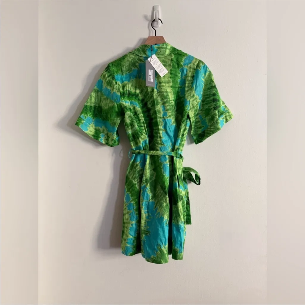 Alemais ALÉMAIS Green Blue Tie - Image 6