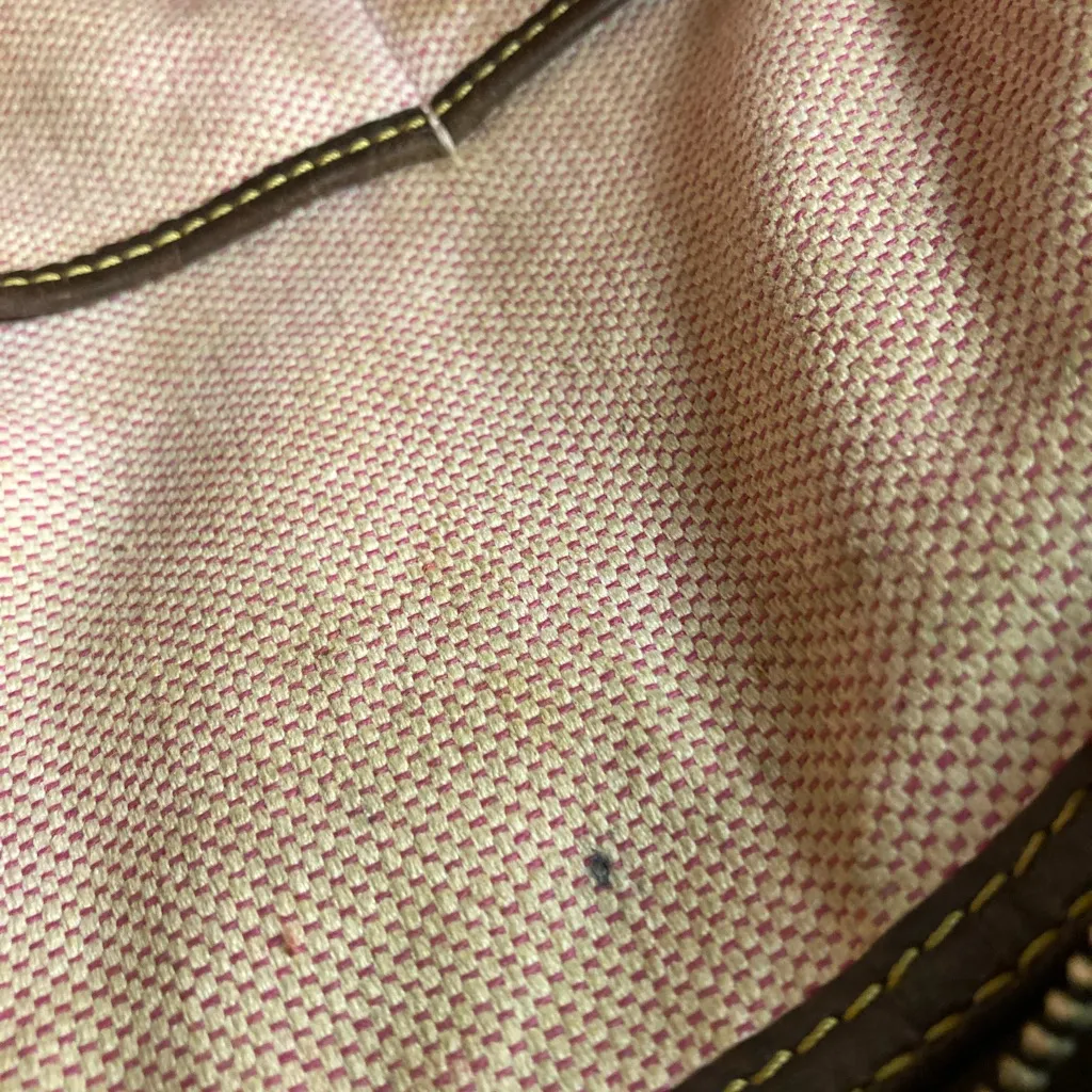 DOONEY & BOURKE CROC EMBOSSED DILLEN Brown Leather Handbag - Image 11