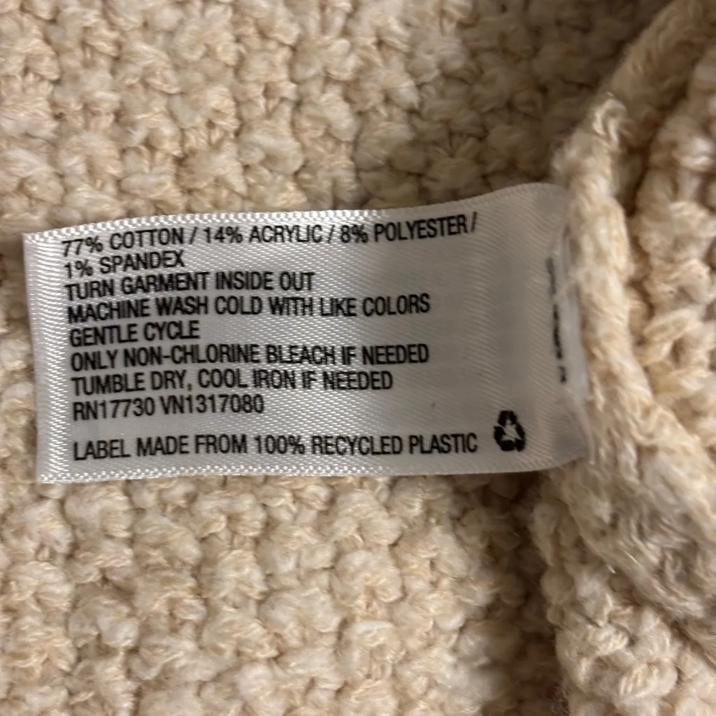 🧶 Universal Thread 1X Chunky Knit Half-Zip Sweater — Oatmeal Beige - Image 3