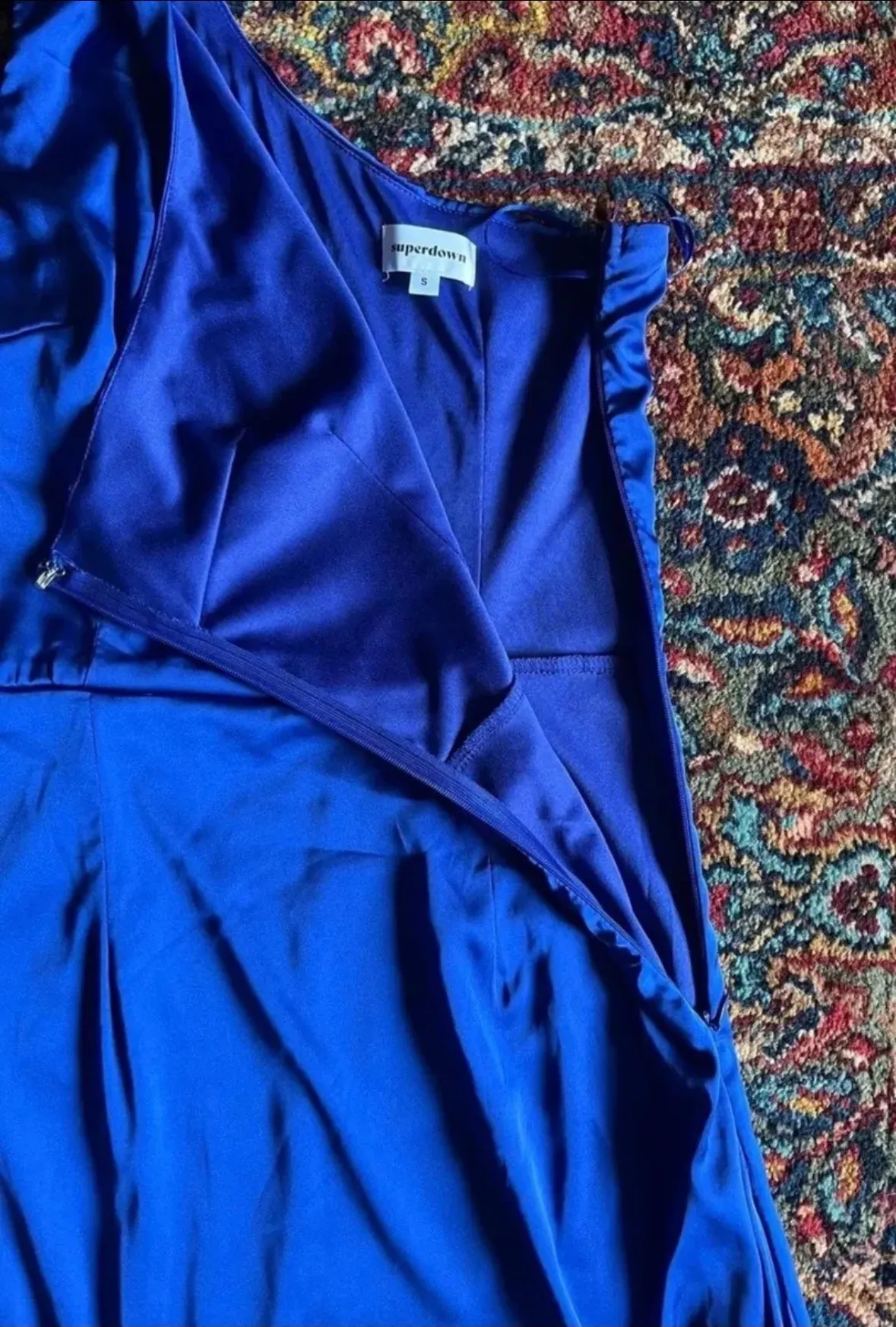 Karlee Slit Maxi Dress in Royal Blue - Image 4