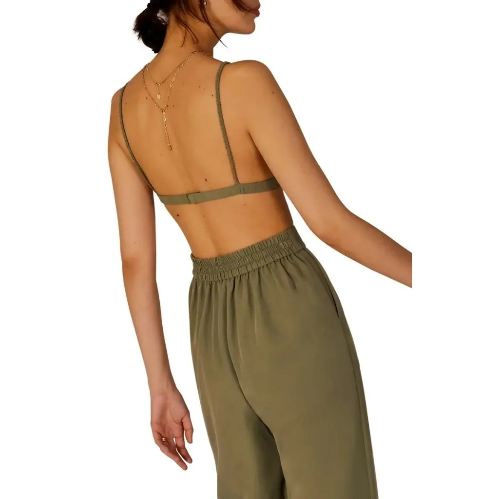 Favorite Daughter The Rebound Bra Top in Olive Medium New Cropped Bralette Tank Green - Image 14