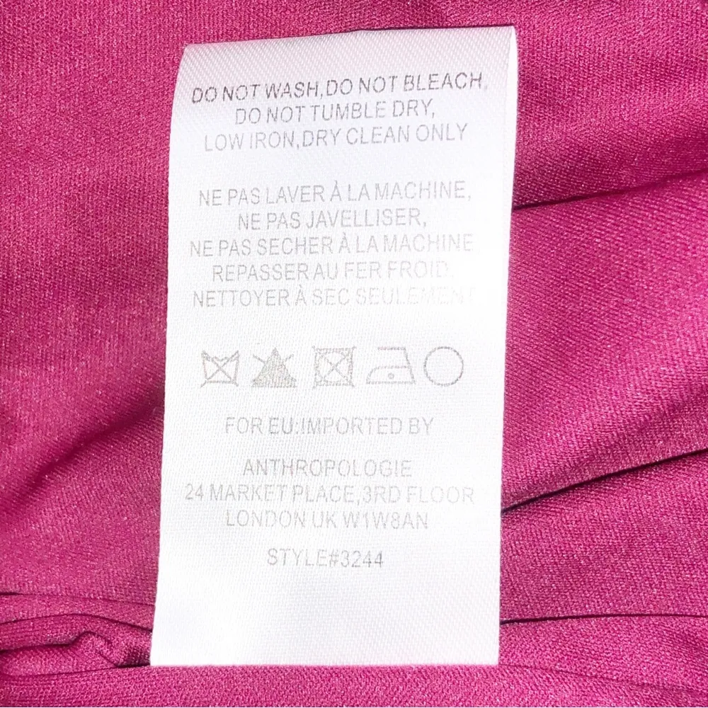 Anthro Hutch Burgandy Velour Midi Skirt Size XS - Image 8