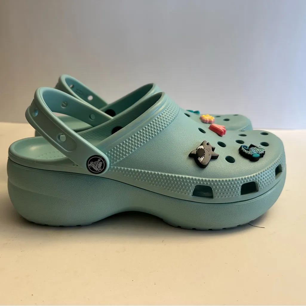 Crocs Classic Platform Clogs Black Women's Size 10 - Image 7