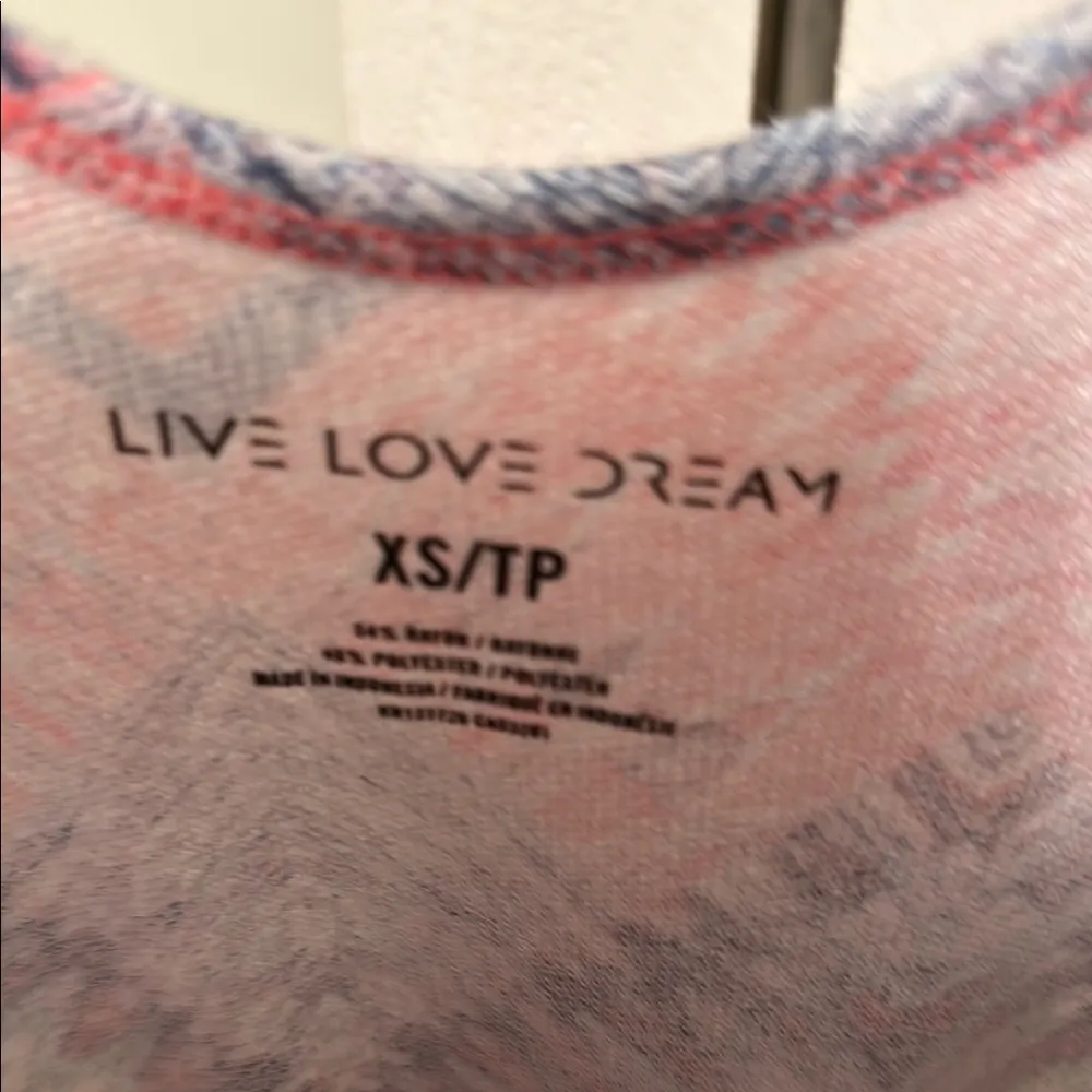 Aeropostale Pink and Blue Patterned Romper - Image 2