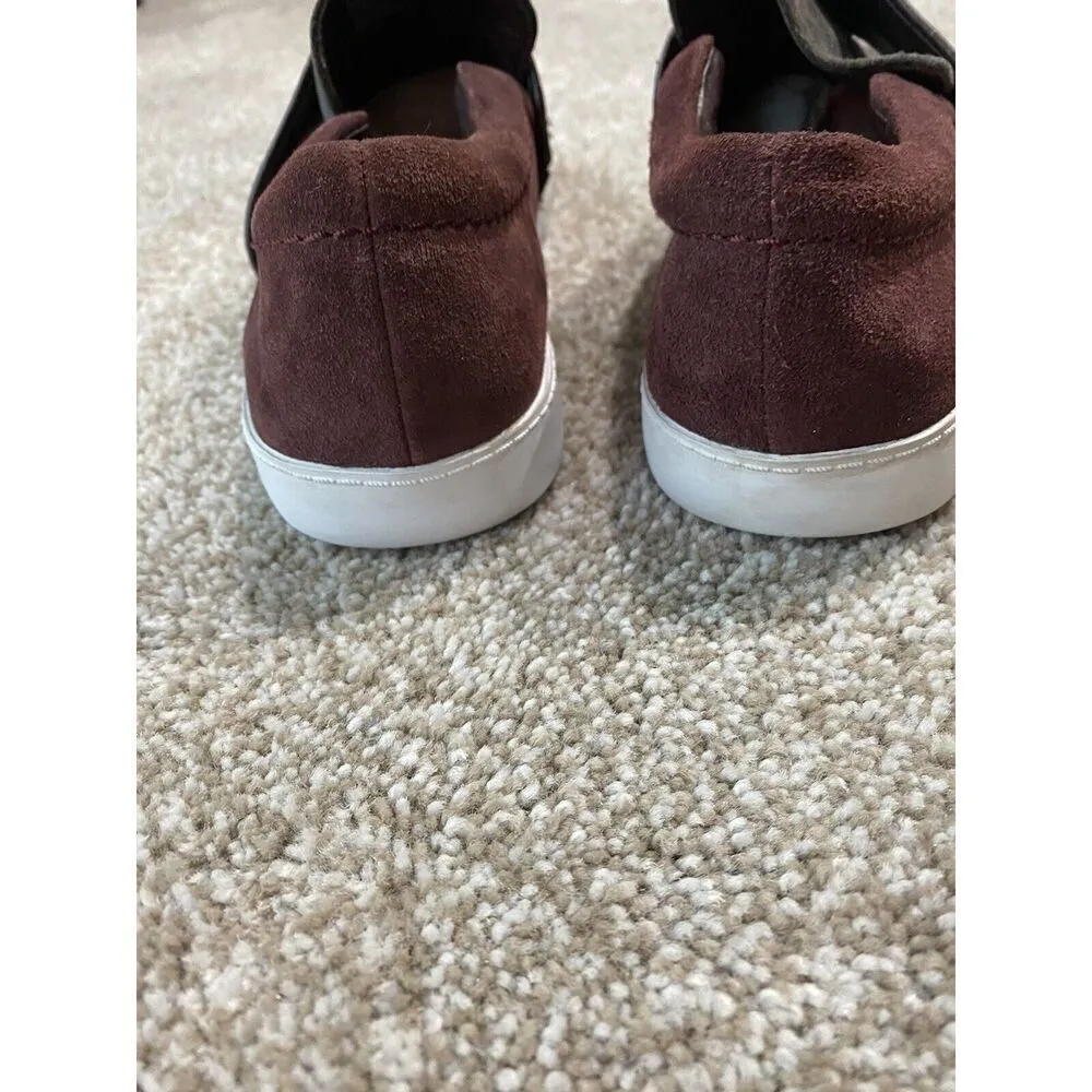 Clarks Sumerset Women's Slip-On Casual Loafers Shoes Size 8.5 Burgundy Gray - Image 5