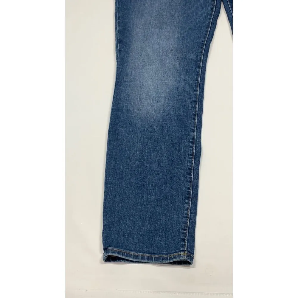 Old Navy Women's Denim Five Pocket Mid-Rise Original Straight Jeans Blue Size 16 - Image 6