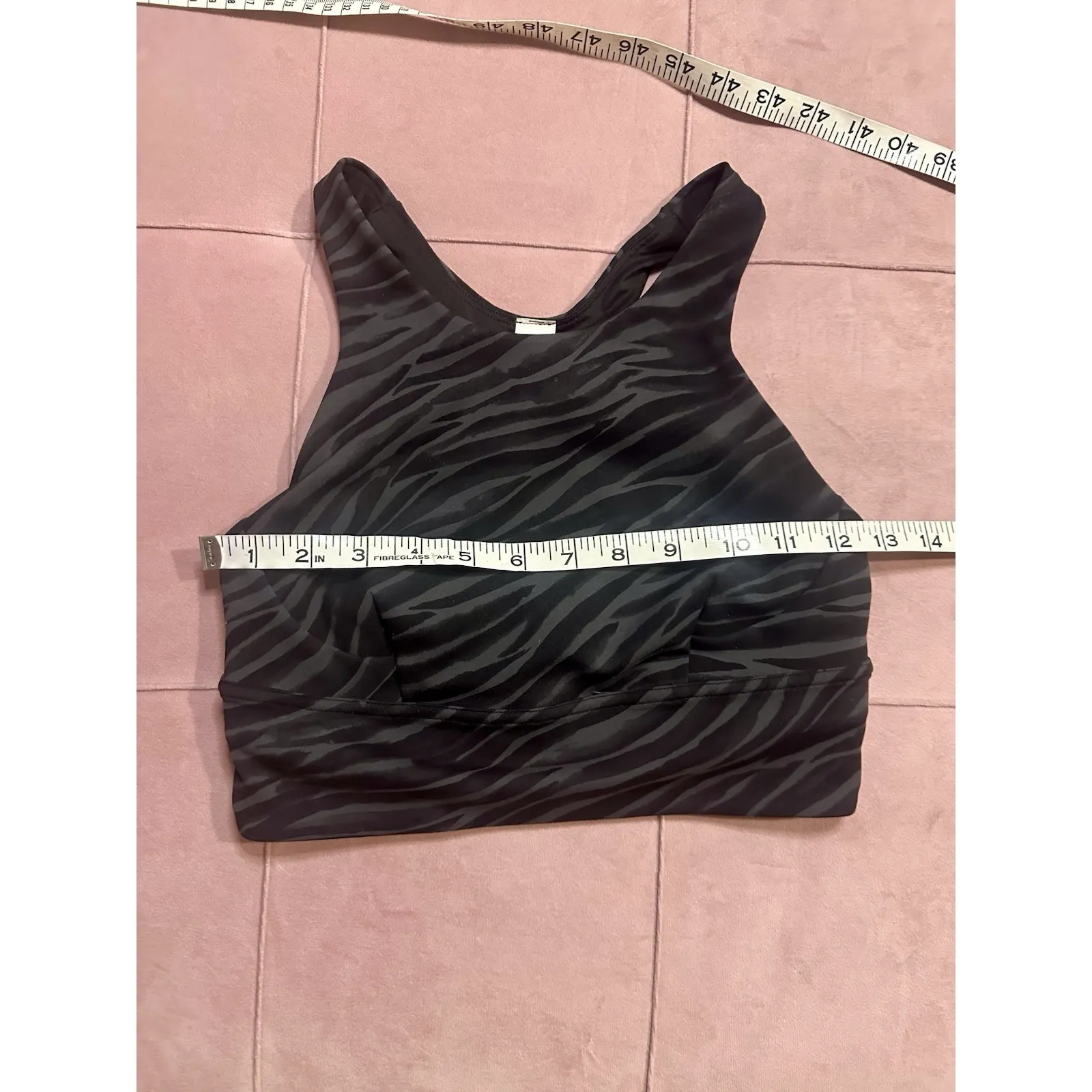 Lululemon Wunder Train Long-Line Bra Le Tigre Camo Deep Coal Multi Size 6 - Image 8