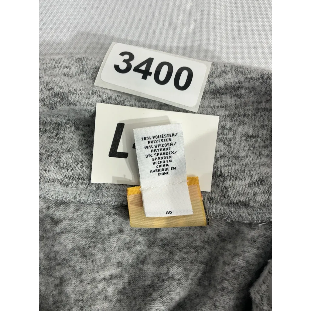 Womans Ruby Rd Petite Size PM Gray Cowl Neck Long Sleeve Sweatshirt - Image 4