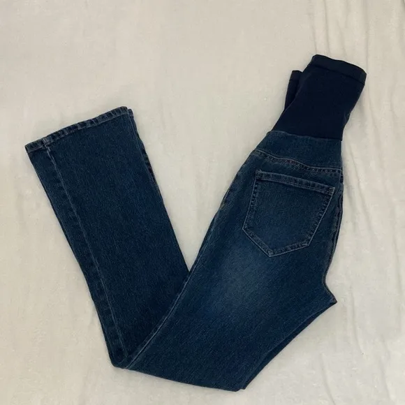 Indigo Blue Maternity Jeans Size XS - Image 2