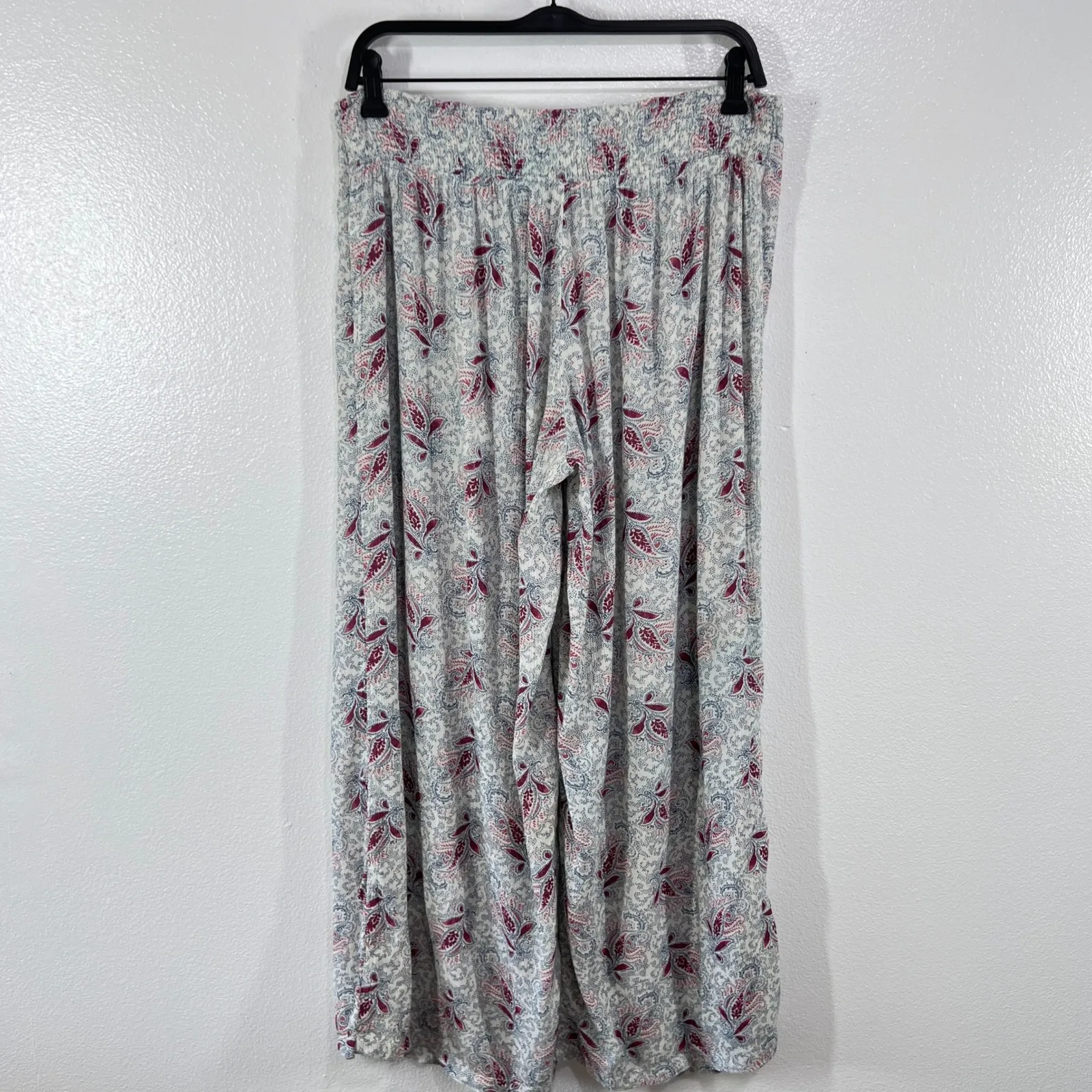 Ralph Lauren Denim‎ & Supply Palazzo Pants M Boho Paisley Wide Leg Drawstring - Image 2