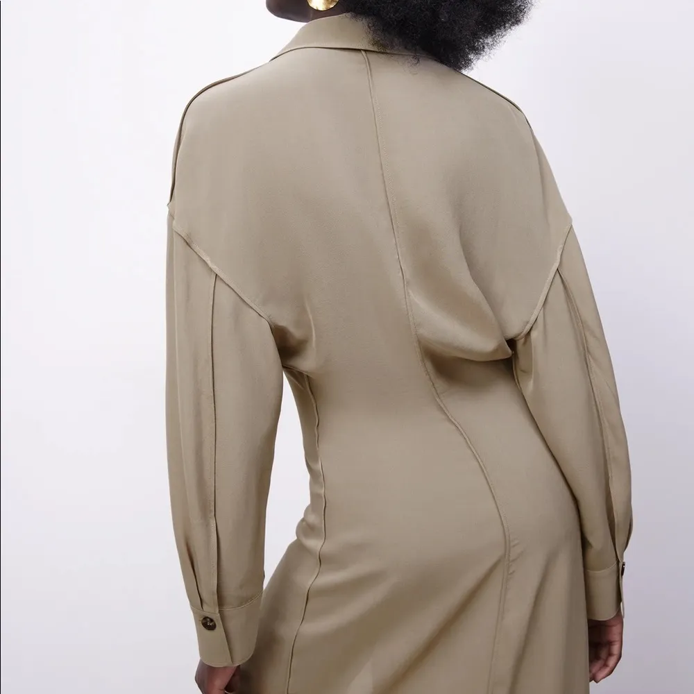 Zara LONG SHIRT LIMITED EDITION BUTTON UP Dress SIZE XS NEW - Image 11