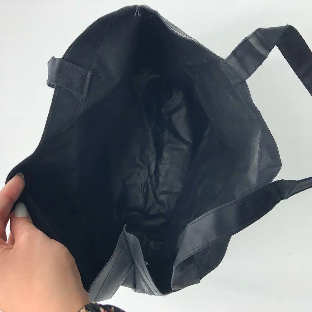 Vintage Vogue Plastic Black Tote Bag - Image 4