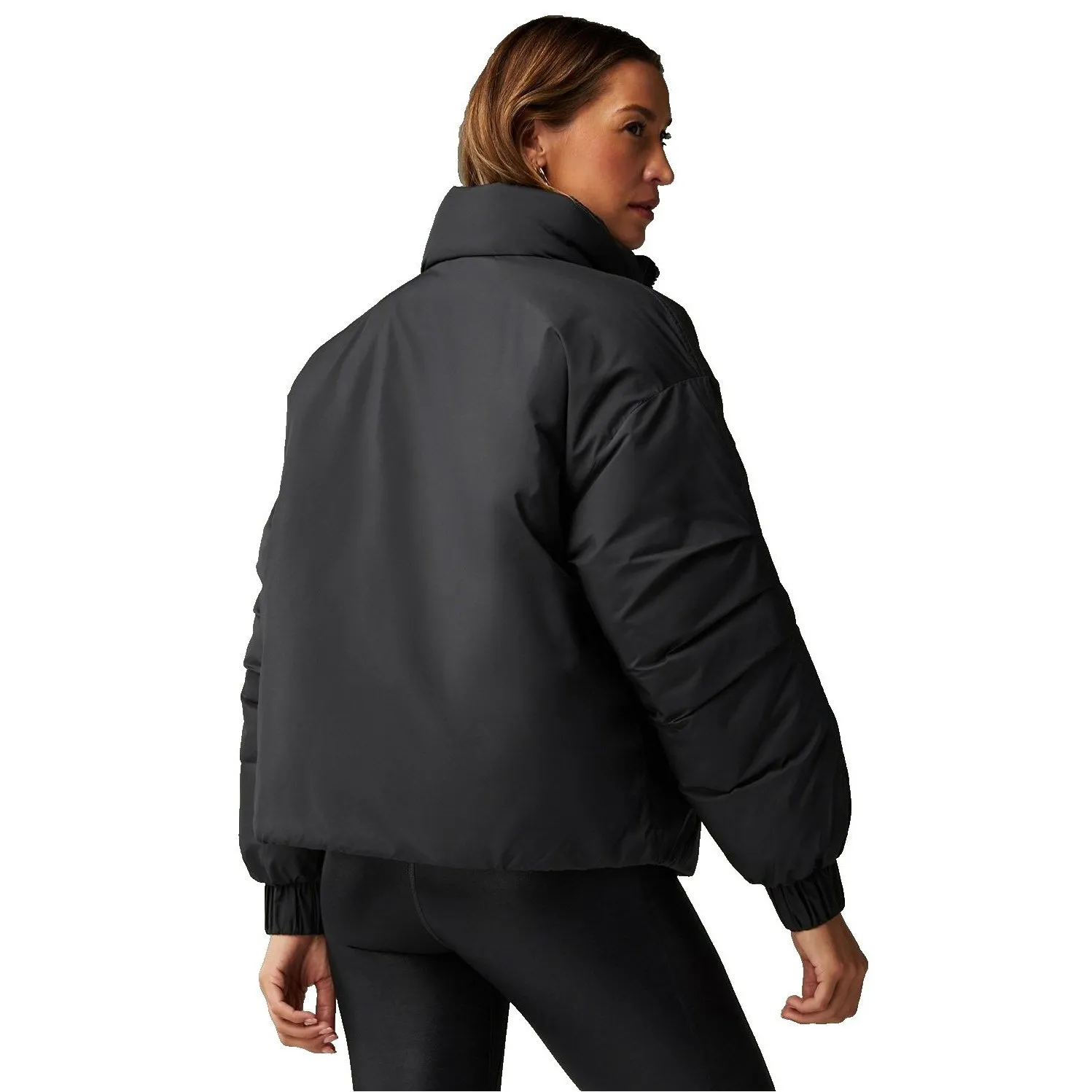 Fabletics Black Puffer Coat XL | Warm Winter Outerwear, Athletic Style - Image 3