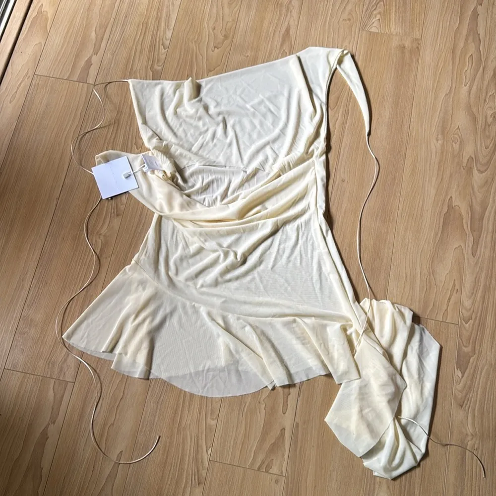 NATALIE ROLT FELICITY MINI DRESS Tan Size 0 - Image 4