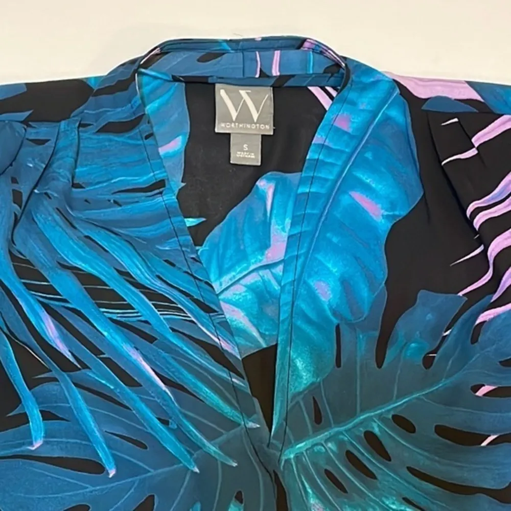 Worthington Nikki tropical top celeb style sleeveless top Sz small - Image 40