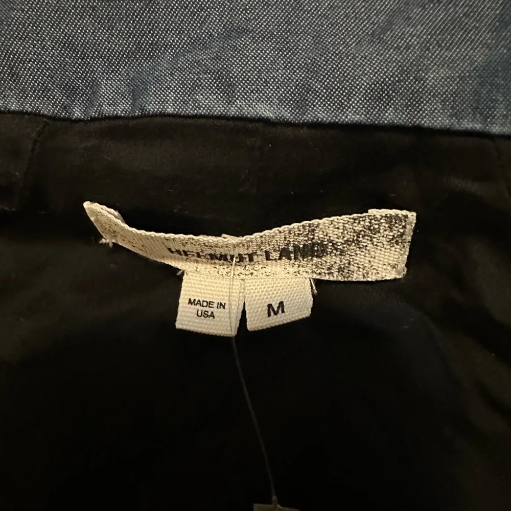 Helmut Lang  Tencel Chambray Moto Jacket Size M - Image 4