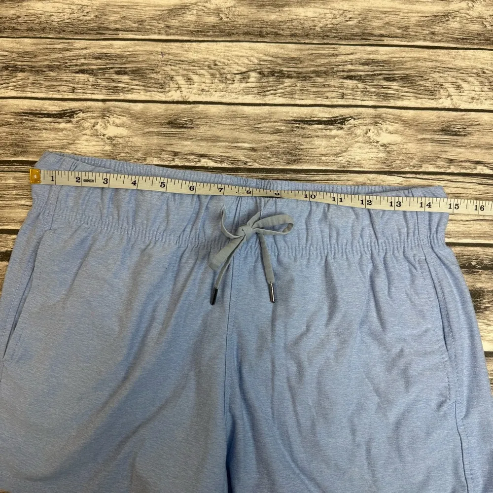 Athletic Works Women's Gym Sweat Shorts Light Blue M Med Medium 8 10 Stretchy - Image 8