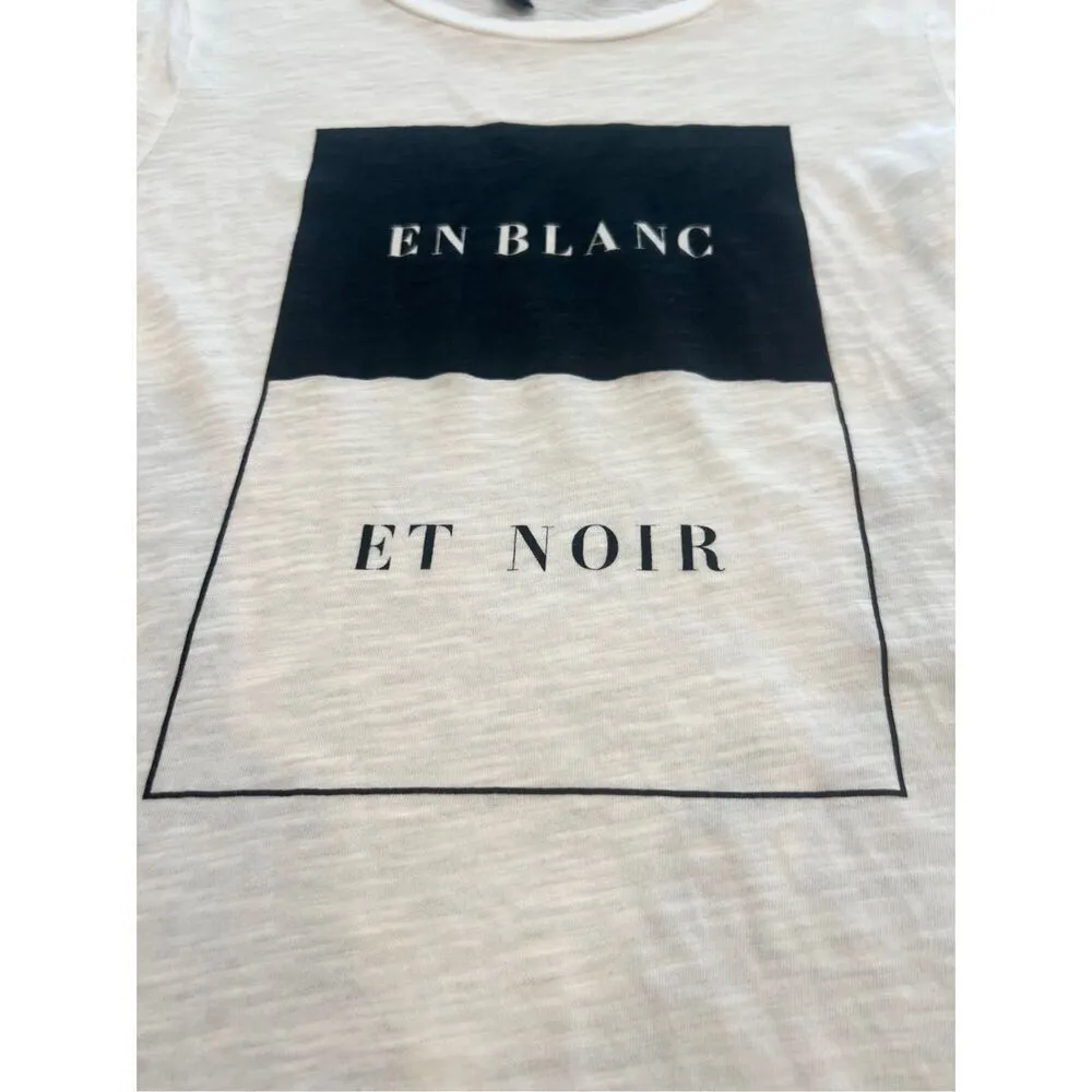 Banana Republic logo Black and Noir CREW-NECK T-SHIRT size XS - Image 4