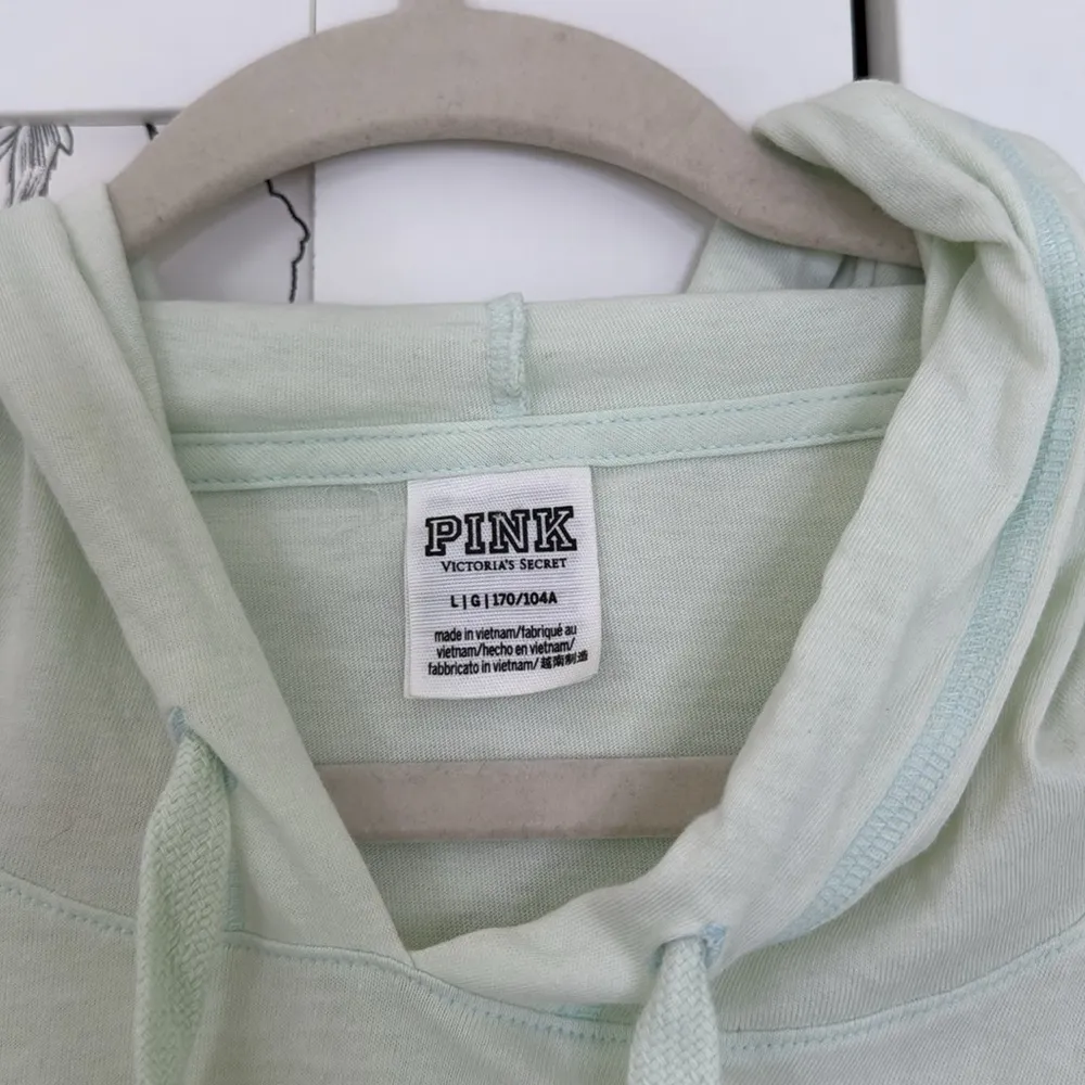 VS pink seafoam green cotton hoodie - Image 4