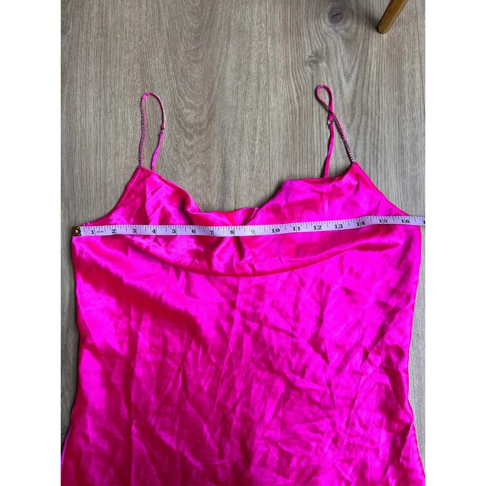 Generation Love Bailey Crystal Strap Cami Hot Pink size Small - Image 8