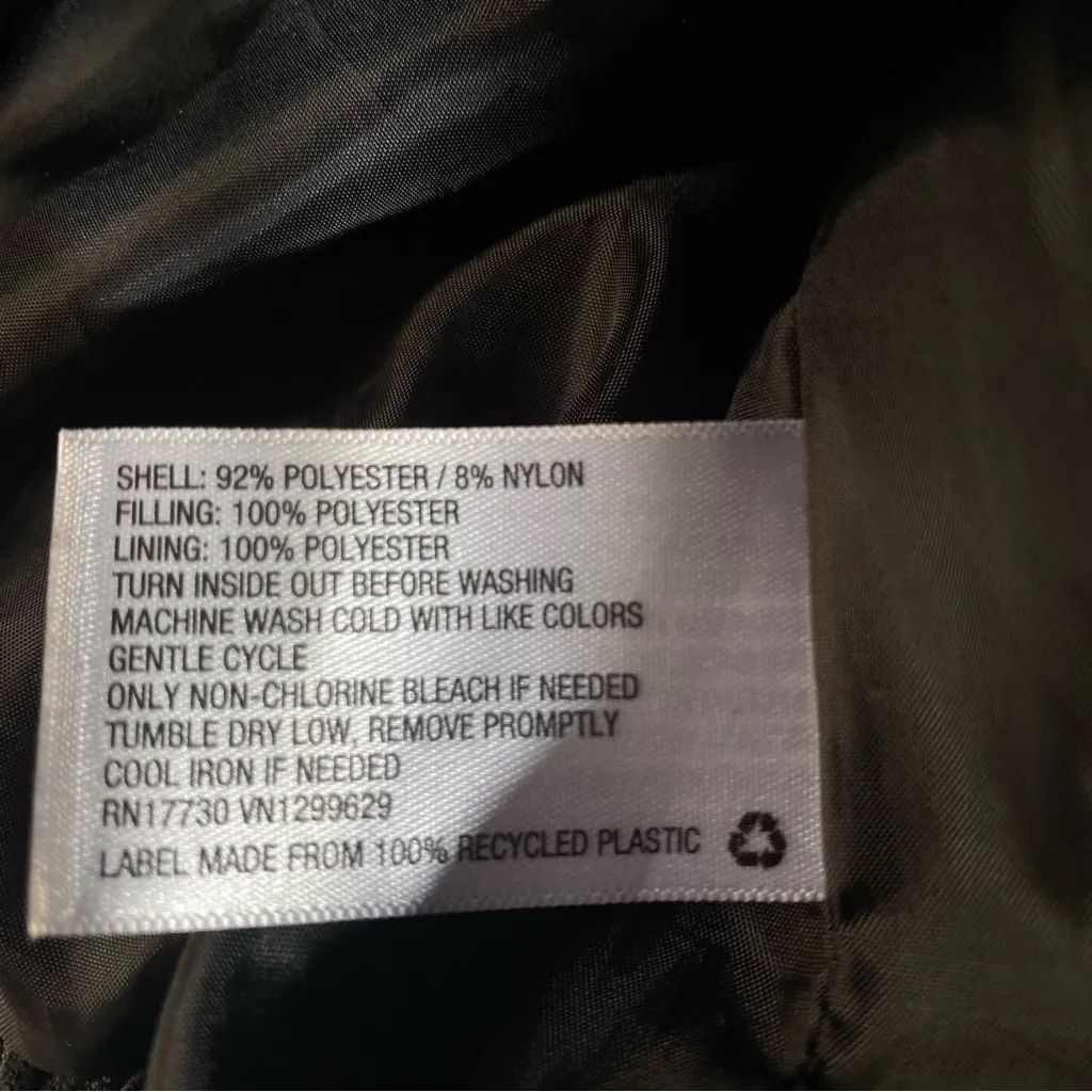 Wild Fable Black Corduroy Cropped Puffer Coat - Image 6