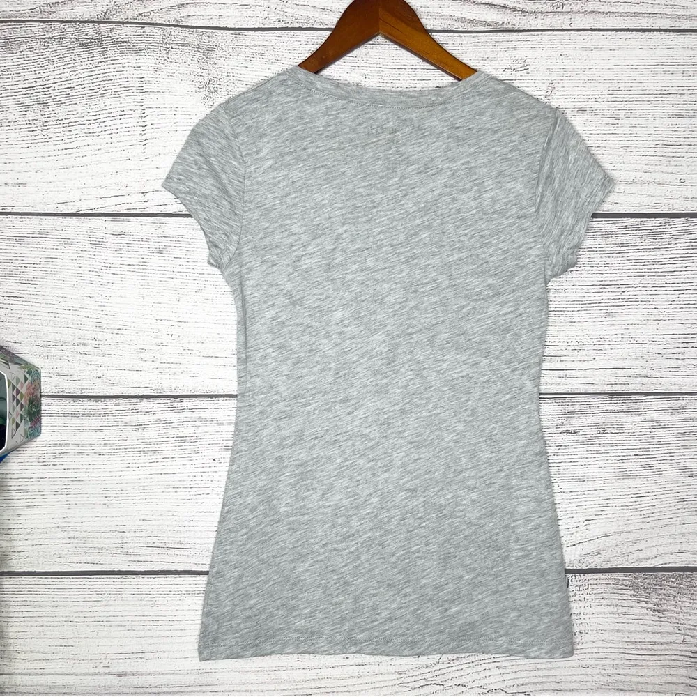 NOPE Retro Airbrush Style Gray Fitted Graphic T-Shirt Size Small - Image 4