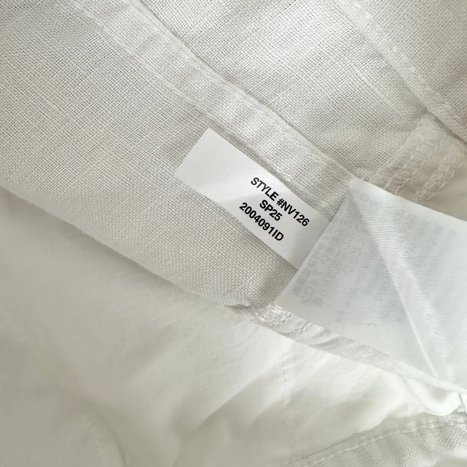 Madewell The Zoe Relaxed Wide Pant in 100% Linen Salt White Minimalist US 0 NWT - Image 15