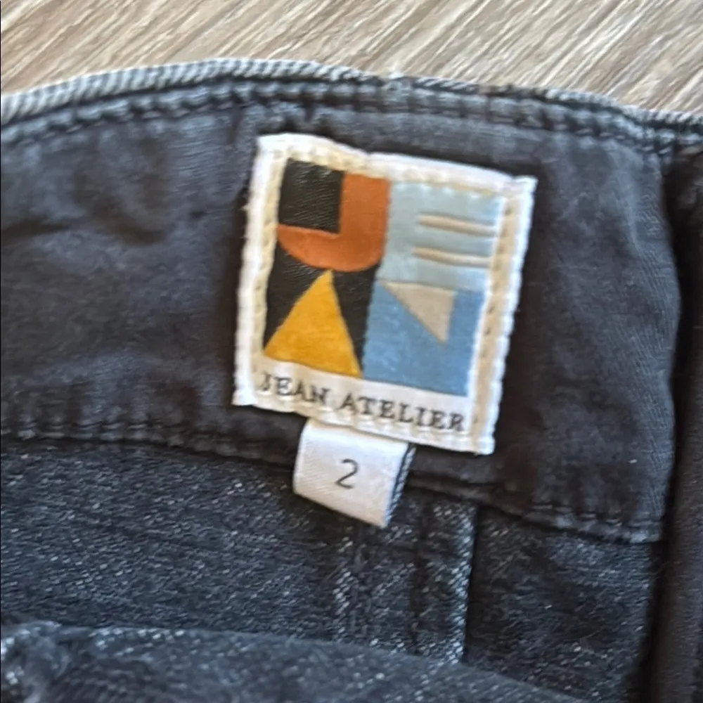 Black Denim Strapless Mini Dress Size 2 Charcoal Button Down Casual - Image 4