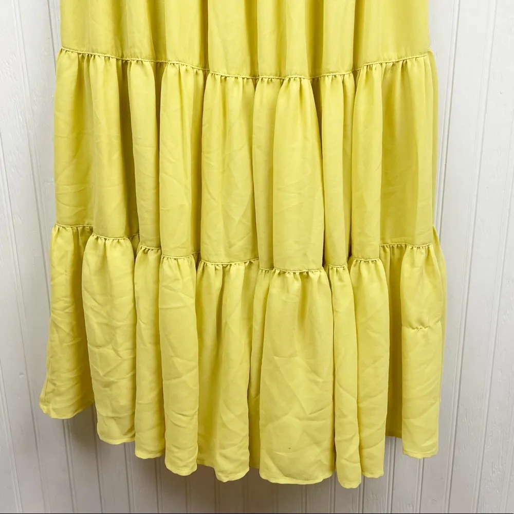 NEW Rachel Parcell Collection Autumn Apple Dress in Citrus Yellow Size Small - Image 8