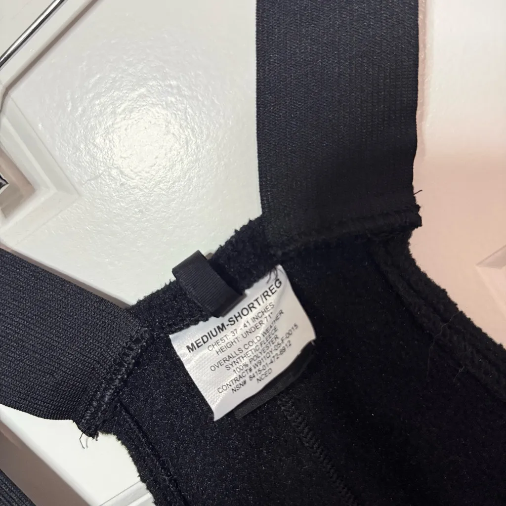 US Military ECWCS Polartec Fleece Overalls Bibs | Medium Short/Regular - Image 4